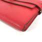 HERMES Kelly Wallet Long Wallet, Chevre Leather, Women's, Red