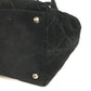 CHANEL Stitch Matelassé Quilted CC Coco Mark Logo Tote Bag Handbag Suede Women's Black