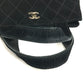CHANEL Stitch Matelassé Quilted CC Coco Mark Logo Tote Bag Handbag Suede Women's Black