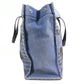 HERMES Horse Cheval Hermes Chevalin Tote Bag with Pouch, Shoulder Bag, Cotton, Unisex, Blue