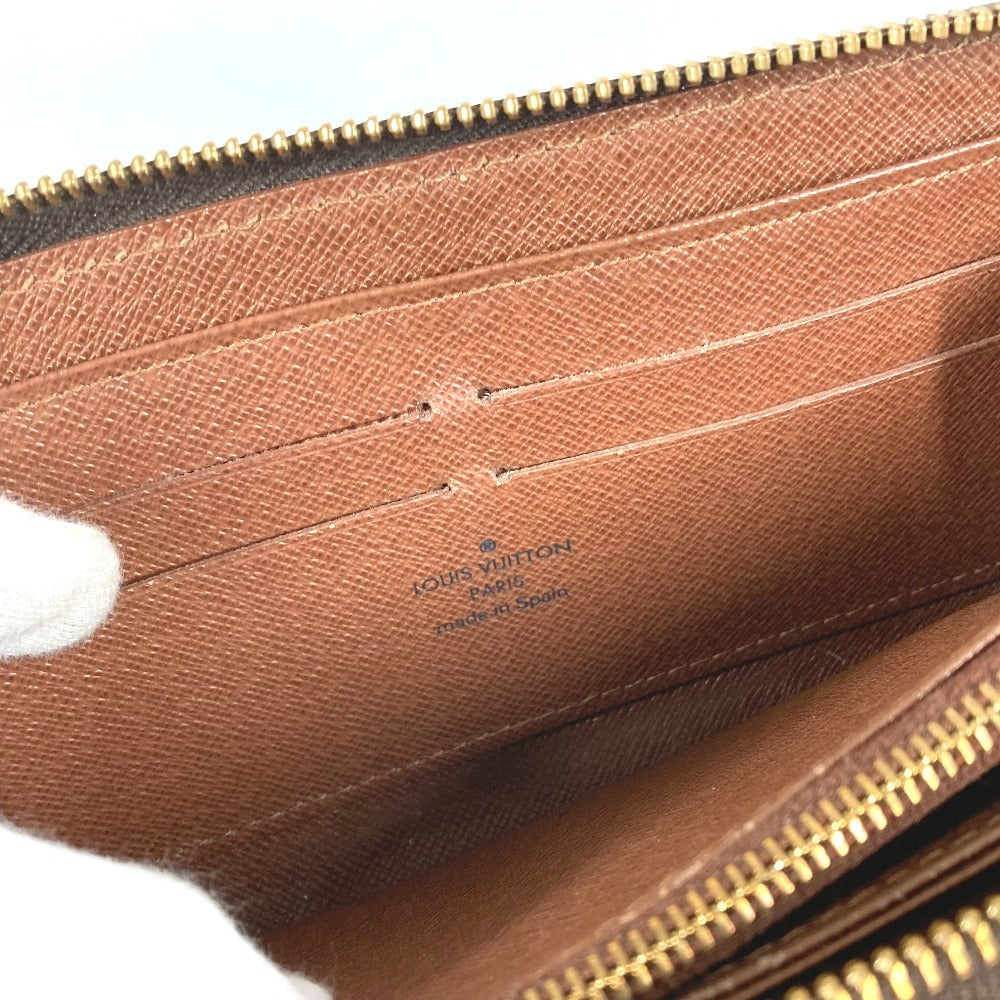 LOUIS VUITTON M93759 Monogram Rose Stephen Sprouse Zippy Wallet Round Zipper Long Wallet Monogram Canvas Women's Brown