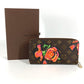 LOUIS VUITTON M93759 Monogram Rose Stephen Sprouse Zippy Wallet Round Zipper Long Wallet Monogram Canvas Women's Brown