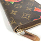 LOUIS VUITTON M93759 Monogram Rose Stephen Sprouse Zippy Wallet Round Zipper Long Wallet Monogram Canvas Women's Brown