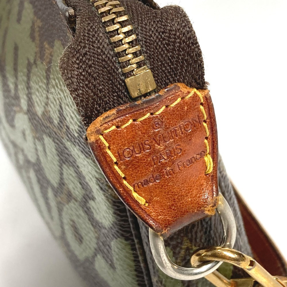 LOUIS VUITTON M92191 モノグラムグラフィティ ポシェット・アクセソワール アクセサリーポーチ カバン 肩掛け ハンドバッグ ショルダーバッグ モノグラムグラフィティキャンバス レディース カーキ