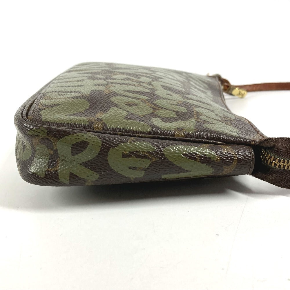 LOUIS VUITTON M92191 モノグラムグラフィティ ポシェット・アクセソワール アクセサリーポーチ カバン 肩掛け ハンドバッグ ショルダーバッグ モノグラムグラフィティキャンバス レディース カーキ