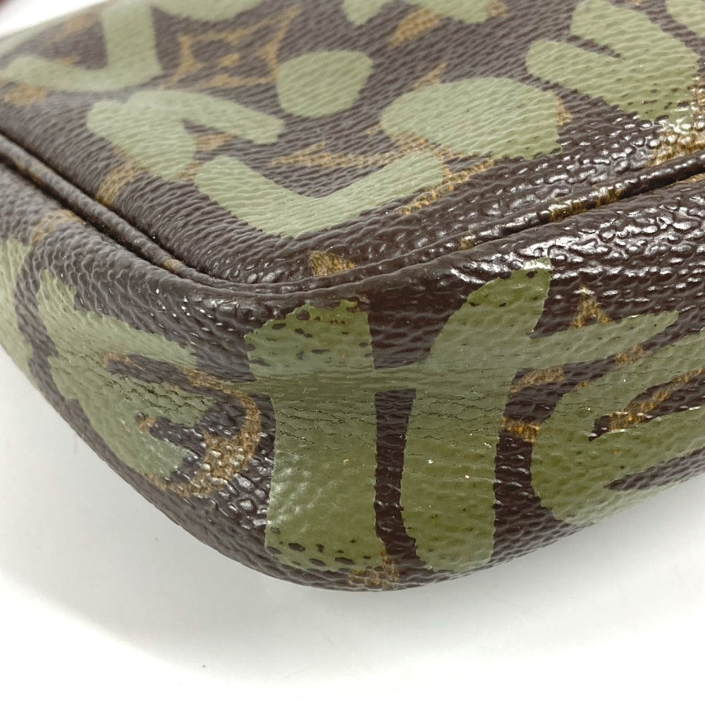 LOUIS VUITTON M92191 モノグラムグラフィティ ポシェット・アクセソワール アクセサリーポーチ カバン 肩掛け ハンドバッグ ショルダーバッグ モノグラムグラフィティキャンバス レディース カーキ