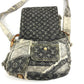 LOUIS VUITTON M95375 Monogram Denim Patchwork Posty Bag, Crossbody Flap Shoulder Bag, Monogram Denim Canvas, Unisex, Black