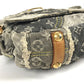 LOUIS VUITTON M95375 Monogram Denim Patchwork Posty Bag, Crossbody Flap Shoulder Bag, Monogram Denim Canvas, Unisex, Black