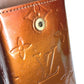 LOUIS VUITTON M91156 Monogram Vernis Green Tobacco Case Pouch Crossbody Shoulder Bag Cigarette Case Monogram Vernis Unisex Bronze Brown