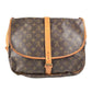 LOUIS VUITTON M42254 モノグラム ソミュール35 ソミュール35 カバン バッグ 斜め掛け フラップ ショルダーバッグ モノグラムキャンバス ユニセックス ブラウン