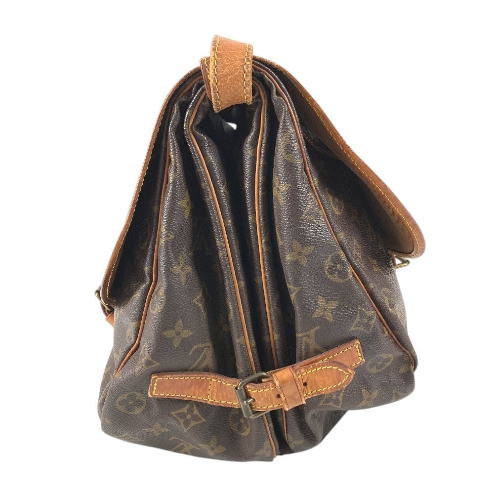 LOUIS VUITTON M42254 モノグラム ソミュール35 ソミュール35 カバン バッグ 斜め掛け フラップ ショルダーバッグ モノグラムキャンバス ユニセックス ブラウン