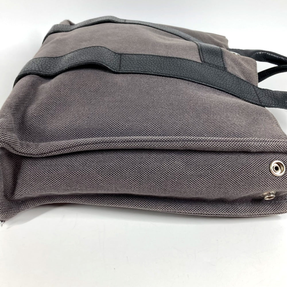 HERMES サックアーネMM サックアーネ MM カバン トートバッグ ハンドバッグ レザー/キャンバス ユニセックス グレー