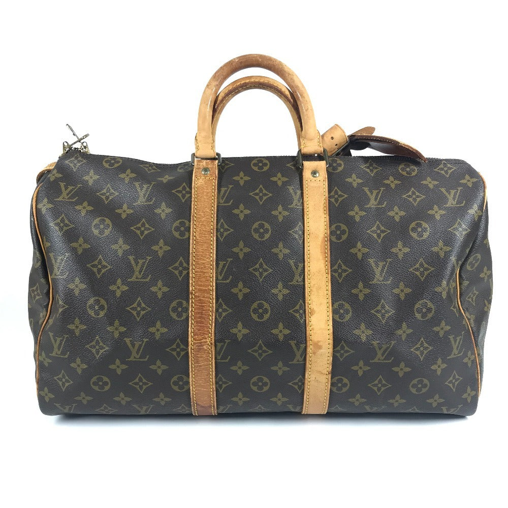 LOUIS VUITTON M41428 Monogram Keepall 45 Travel Bag, Handbag, Boston Bag, Monogram Canvas, Unisex, Brown