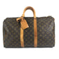 LOUIS VUITTON M41428 Monogram Keepall 45 Travel Bag, Handbag, Boston Bag, Monogram Canvas, Unisex, Brown