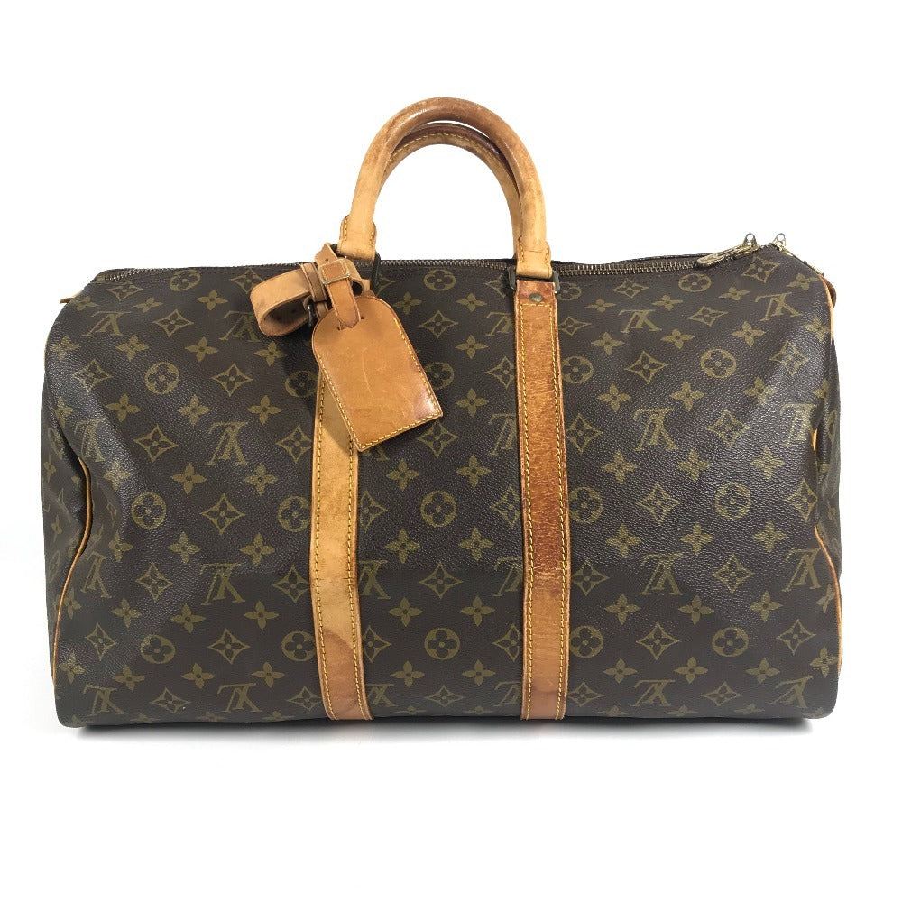 LOUIS VUITTON M41428 Monogram Keepall 45 Travel Bag, Handbag, Boston Bag, Monogram Canvas, Unisex, Brown