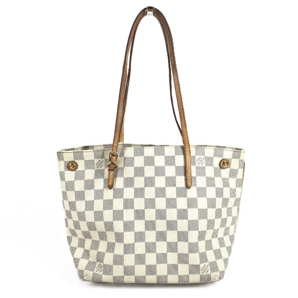 LOUIS VUITTON N41376 Damier Azur Cabas PM Cabas PM Shoulder Bag Tote Bag Shoulder Bag Damier Azur Canvas Women's White