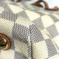 LOUIS VUITTON N41376 Damier Azur Cabas PM Cabas PM Shoulder Bag Tote Bag Shoulder Bag Damier Azur Canvas Women's White