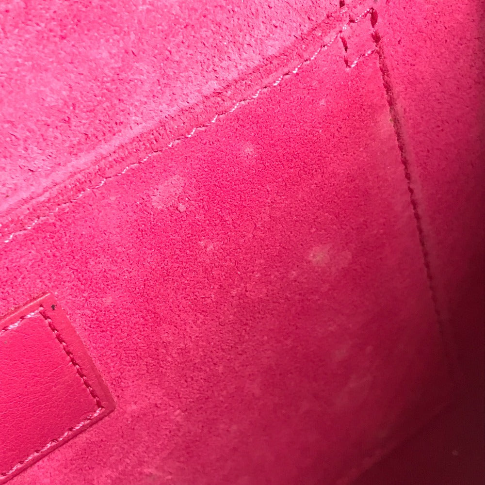 SAINT LAURENT PARIS 311213 Yライン ロゴ バック カバン ポーチ セカンドバッグ フラップ クラッチバッグ レザー ユニセックス ピンク