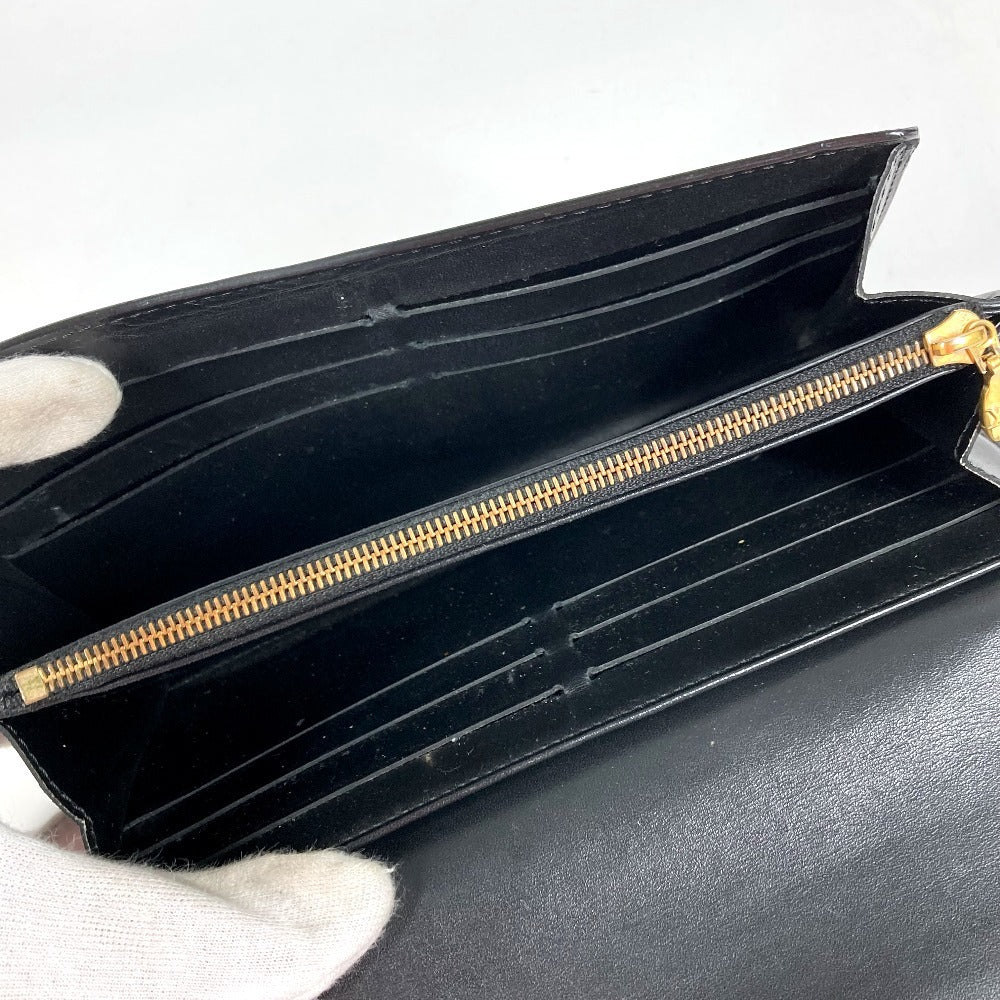 LOUIS VUITTON M61316 Vernis Portefeuille Louise Flap Long Wallet Patent Leather Unisex Black