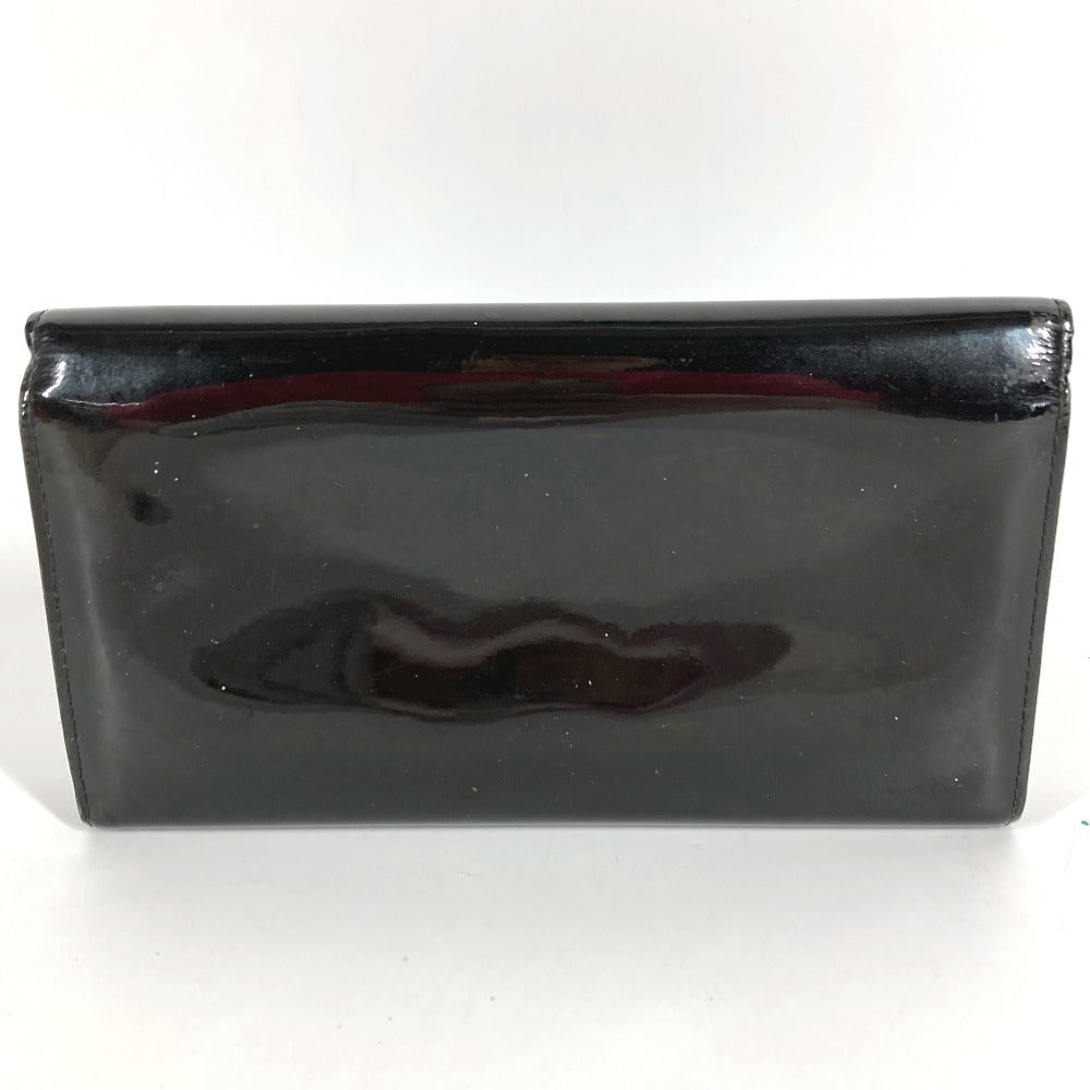 LOUIS VUITTON M61316 Vernis Portefeuille Louise Flap Long Wallet Patent Leather Unisex Black
