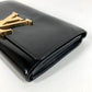 LOUIS VUITTON M61316 Vernis Portefeuille Louise Flap Long Wallet Patent Leather Unisex Black