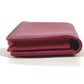 CHANEL CC Coco Mark Logo Business Card Holder Pass Case Bifold Card Case Caviar Skin Women's Purple