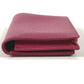 CHANEL CC Coco Mark Logo Business Card Holder Pass Case Bifold Card Case Caviar Skin Women's Purple