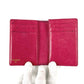 CHANEL CC Coco Mark Logo Business Card Holder Pass Case Bifold Card Case Caviar Skin Women's Purple