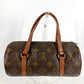LOUIS VUITTON M51367 Monogram Papillon 22 (old model) Papillon 22 Mini Bag Cylinder Handbag Monogram Canvas Unisex Brown