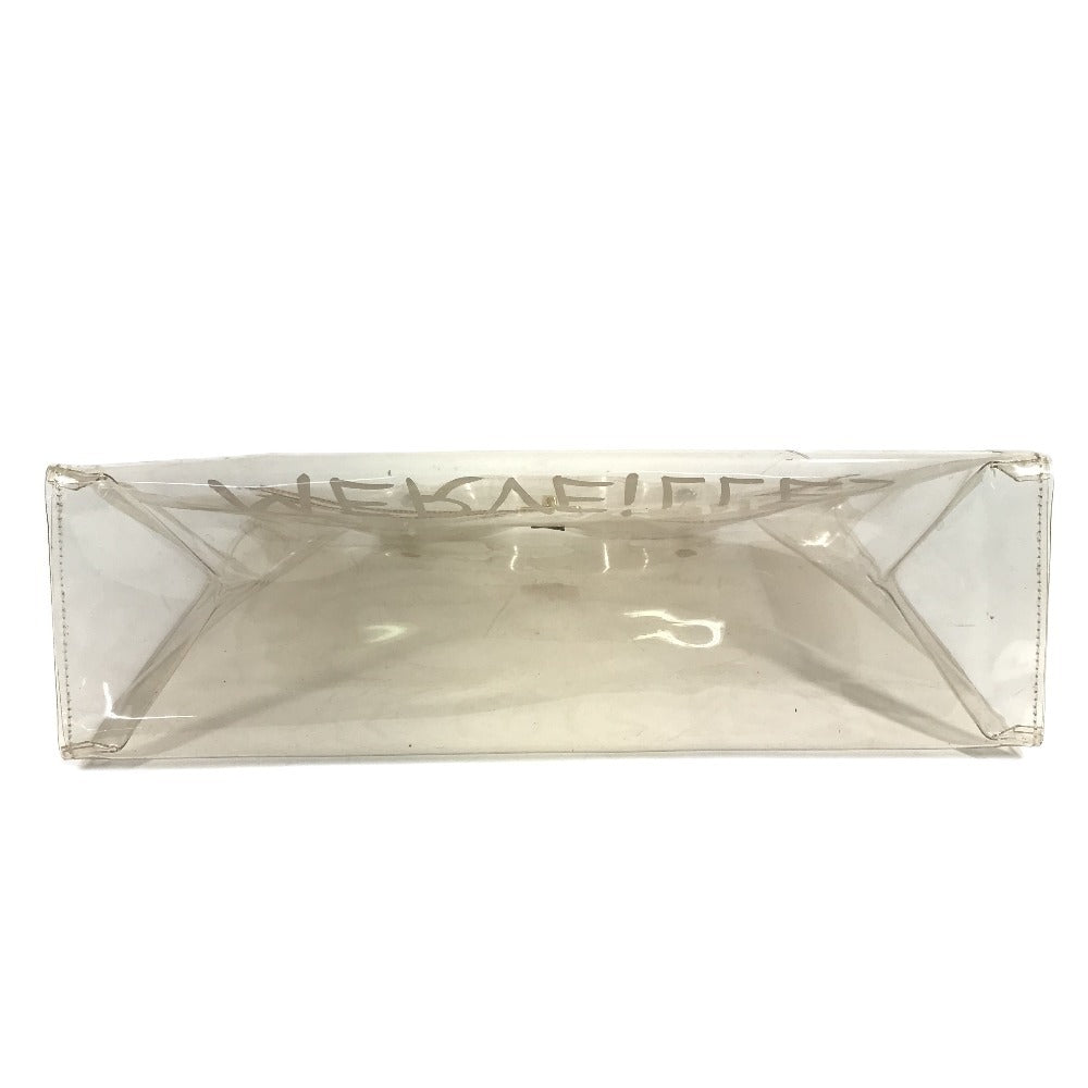 HERMES Vinyl Kelly Logo Vinyl Kelly Bag Tote Bag Handbag Vinyl Women's Clear