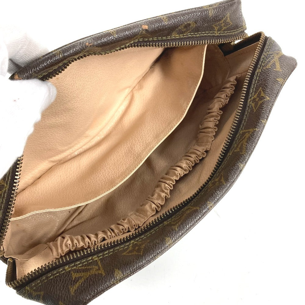 LOUIS VUITTON M47522 Monogram True Toilet 28 Makeup Pouch, Clutch Bag, Second Bag, Cosmetic Pouch, Monogram Canvas, Unisex, Brown
