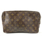 LOUIS VUITTON M47522 Monogram True Toilet 28 Makeup Pouch, Clutch Bag, Second Bag, Cosmetic Pouch, Monogram Canvas, Unisex, Brown