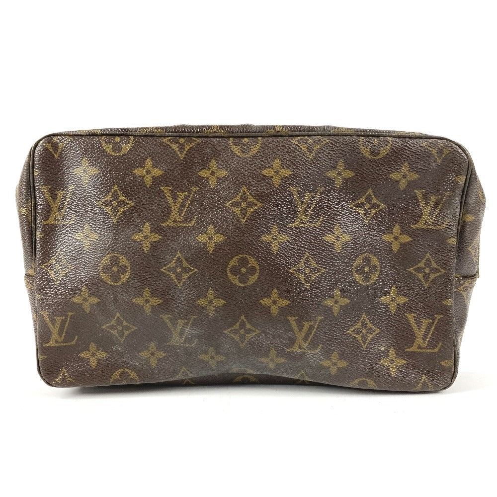 LOUIS VUITTON M47522 Monogram True Toilet 28 Makeup Pouch, Clutch Bag, Second Bag, Cosmetic Pouch, Monogram Canvas, Unisex, Brown