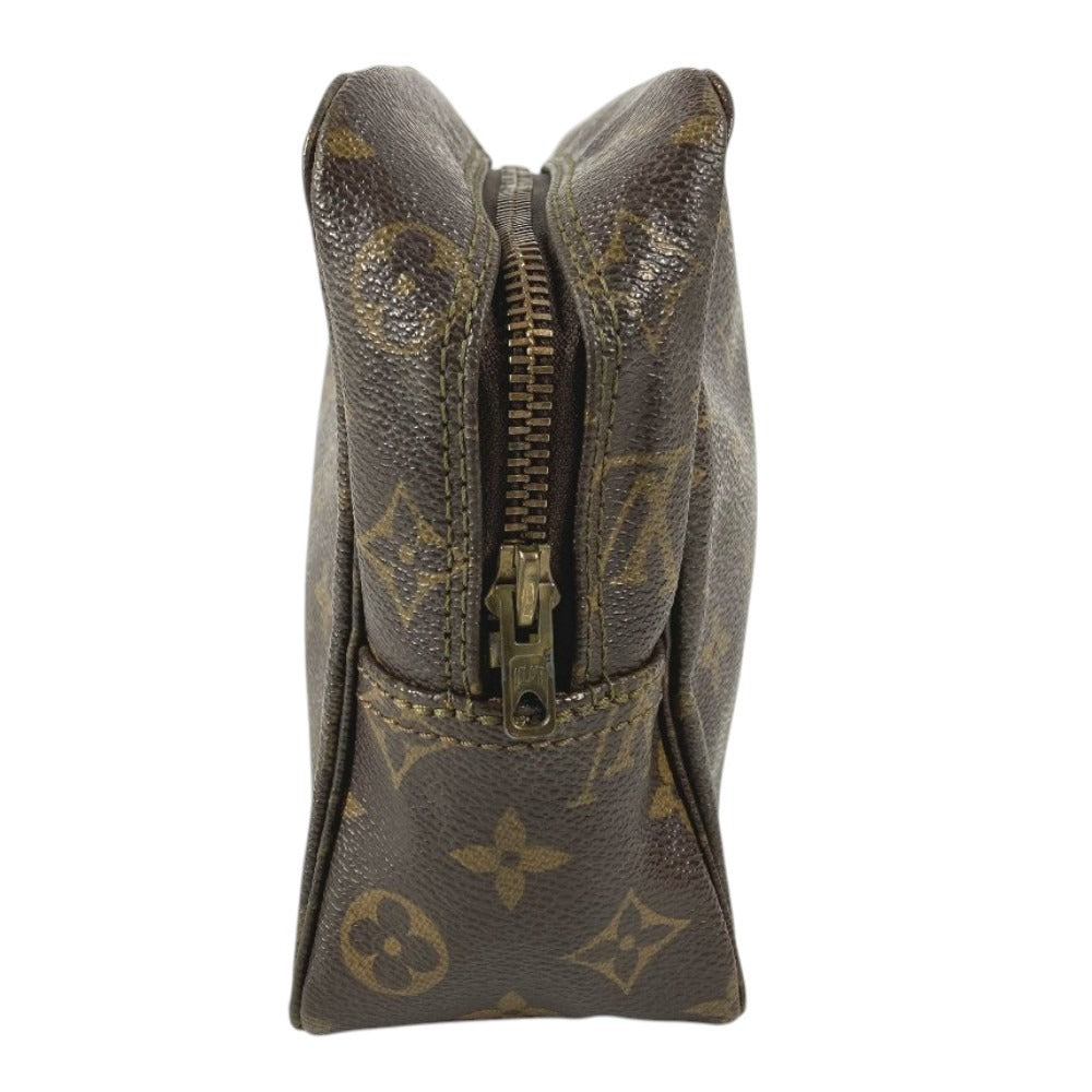 LOUIS VUITTON M47522 Monogram True Toilet 28 Makeup Pouch, Clutch Bag, Second Bag, Cosmetic Pouch, Monogram Canvas, Unisex, Brown
