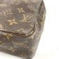 LOUIS VUITTON M47522 Monogram True Toilet 28 Makeup Pouch, Clutch Bag, Second Bag, Cosmetic Pouch, Monogram Canvas, Unisex, Brown