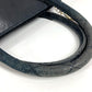 CHANEL Vintage V-Stitch Logo Bag Tote Bag CC Coco Mark Charm Handbag Leather Unisex Black