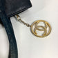 CHANEL Vintage V-Stitch Logo Bag Tote Bag CC Coco Mark Charm Handbag Leather Unisex Black