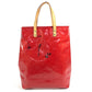 LOUIS VUITTON M91086 Monogram Vernis Reade MM Tote Bag Shoulder Bag Monogram Vernis Canvas Women's Rouge Red