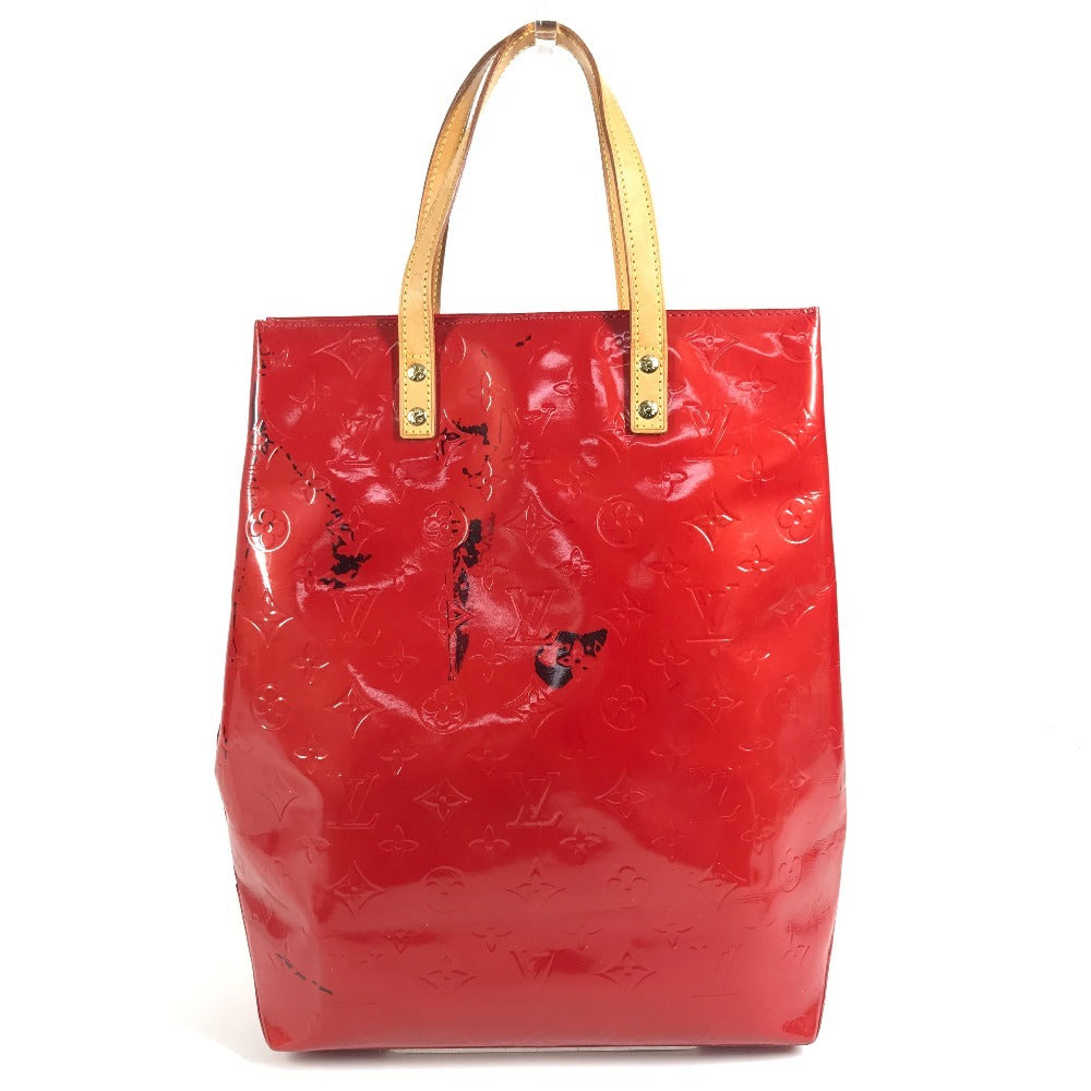 LOUIS VUITTON M91086 Monogram Vernis Reade MM Tote Bag Shoulder Bag Monogram Vernis Canvas Women's Rouge Red