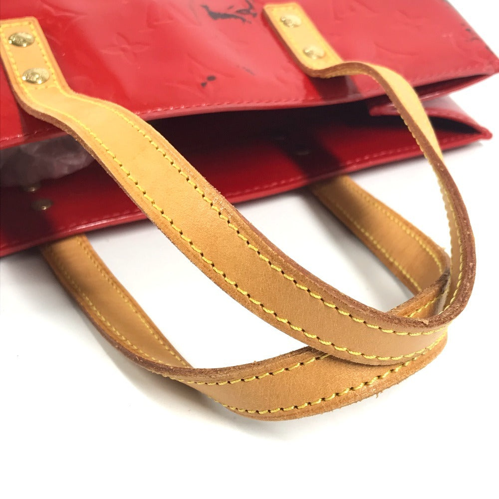 LOUIS VUITTON M91086 Monogram Vernis Reade MM Tote Bag Shoulder Bag Monogram Vernis Canvas Women's Rouge Red