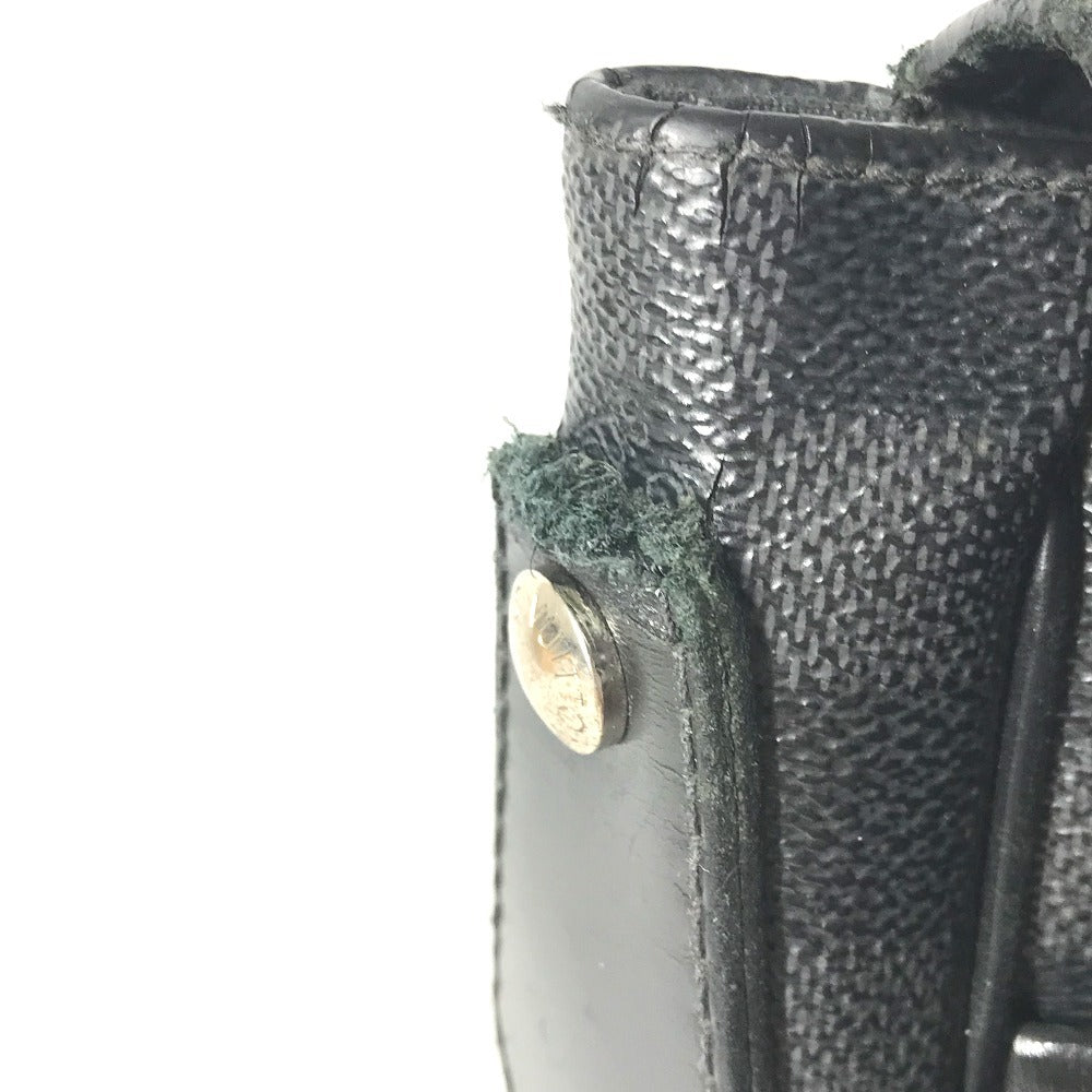 LOUIS VUITTON N58029 Damier Graphite Daniel MM Daniel MM Bag Messenger Bag Flap Shoulder Bag Damier Graphite Canvas Unisex Black