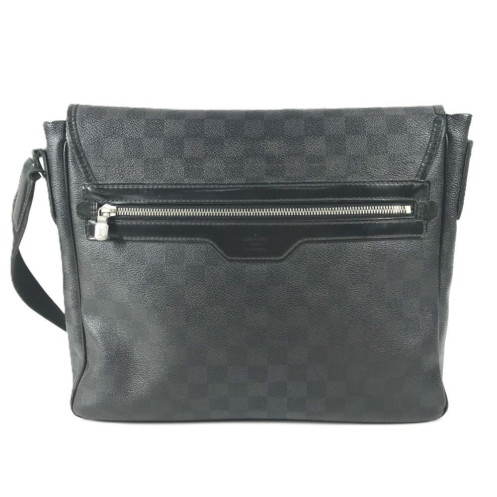 LOUIS VUITTON N58029 Damier Graphite Daniel MM Daniel MM Bag Messenger Bag Flap Shoulder Bag Damier Graphite Canvas Unisex Black