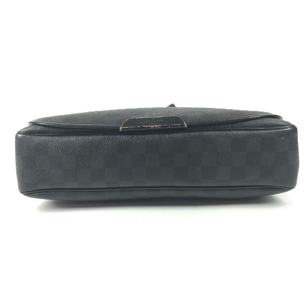 LOUIS VUITTON N58029 Damier Graphite Daniel MM Daniel MM Bag Messenger Bag Flap Shoulder Bag Damier Graphite Canvas Unisex Black