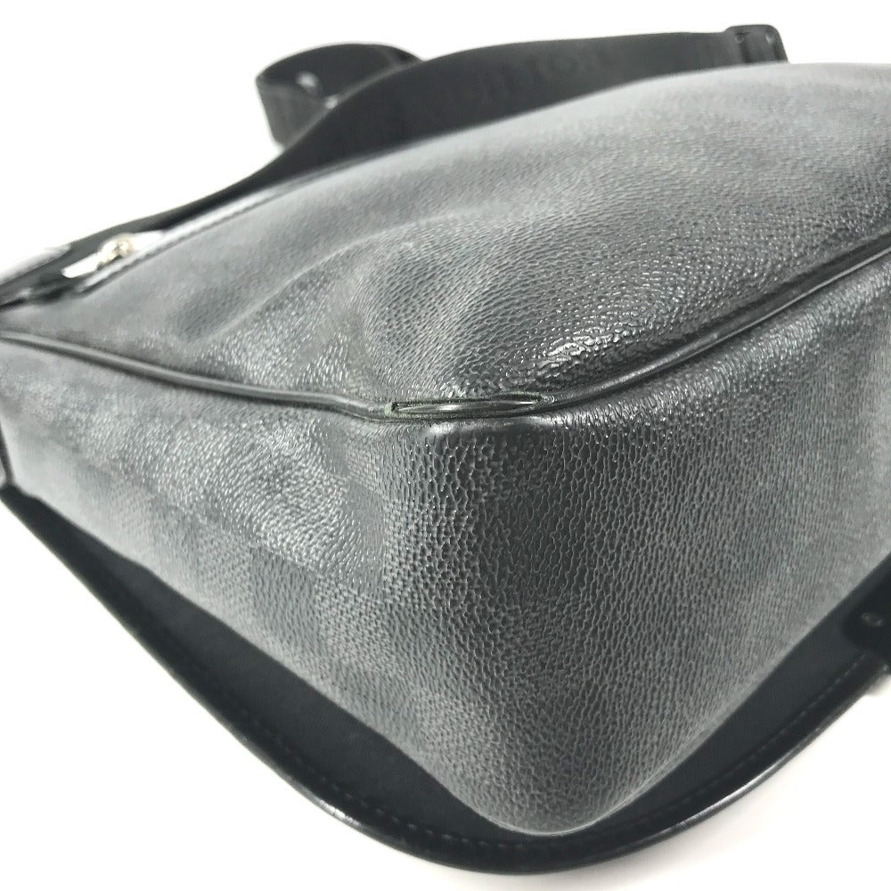LOUIS VUITTON N58029 Damier Graphite Daniel MM Daniel MM Bag Messenger Bag Flap Shoulder Bag Damier Graphite Canvas Unisex Black