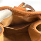 CELINE Vintage Macadam Logo Bag Drawstring Crossbody Shoulder Bag Leather/Canvas Unisex Brown