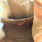 CELINE Vintage Macadam Logo Bag Drawstring Crossbody Shoulder Bag Leather/Canvas Unisex Brown
