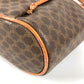 CELINE Vintage Macadam Logo Bag Drawstring Crossbody Shoulder Bag Leather/Canvas Unisex Brown