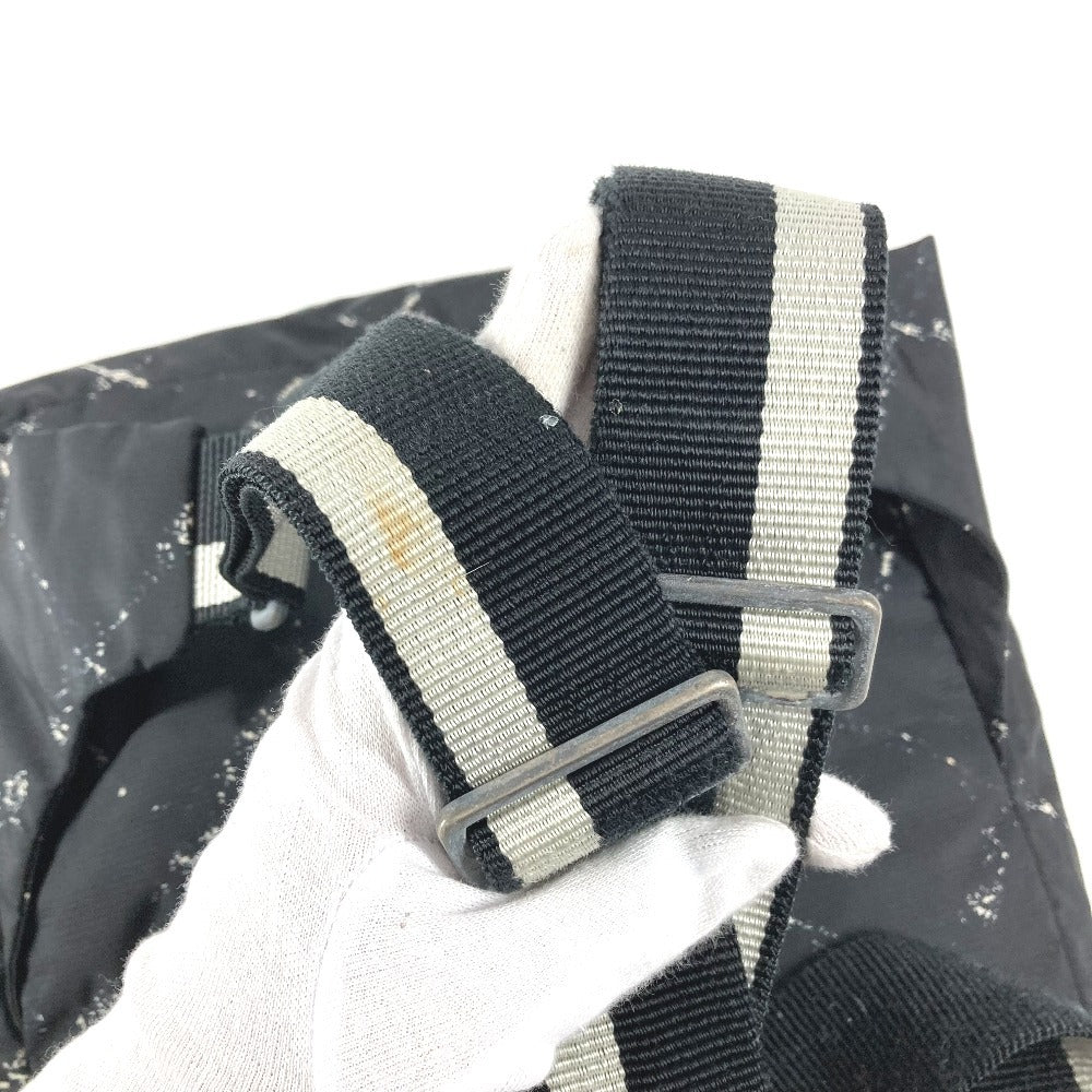 CHANEL Vintage Travel Line Logo Backpack Nylon Unisex Black