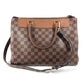 LOUIS VUITTON N41337 Damier Greenwich Bag 2WAY Bag Handbag Tote Bag Shoulder Bag Damier Canvas Unisex Ebene Brown