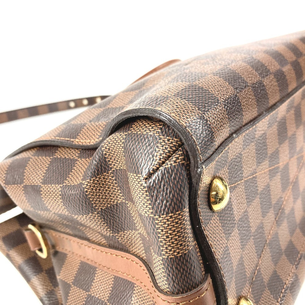 LOUIS VUITTON N41337 Damier Greenwich Bag 2WAY Bag Handbag Tote Bag Shoulder Bag Damier Canvas Unisex Ebene Brown